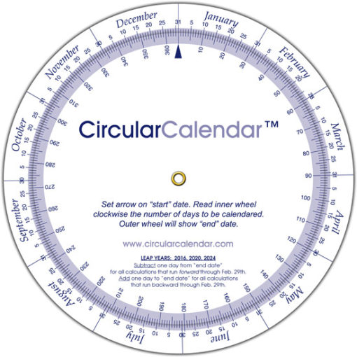 calendar wheel demo background