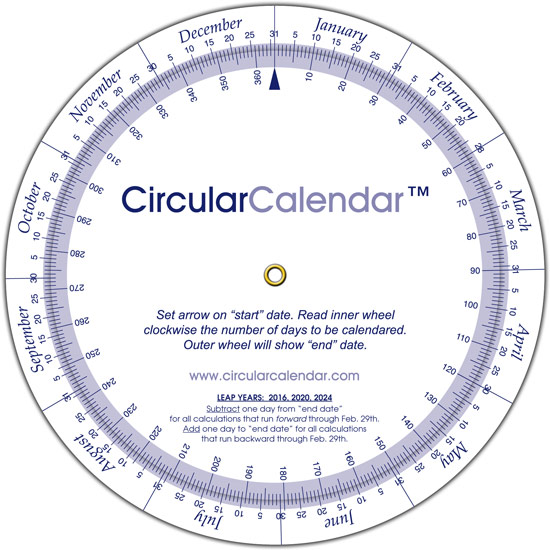 calendar wheel demo background