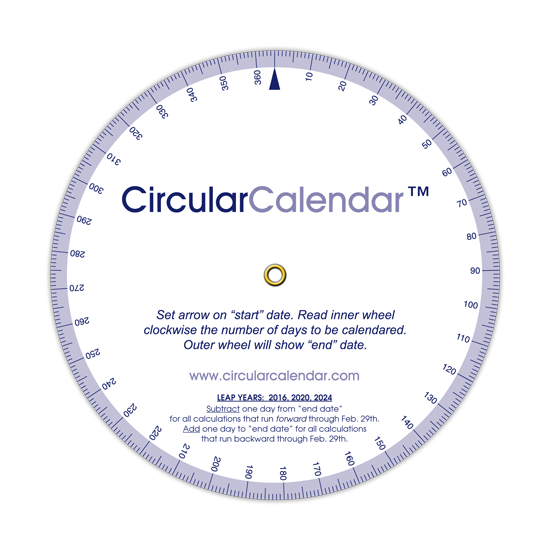 Circular Calendar Spinning Demo